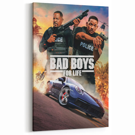 2020s Vintage Movie Poster - Bad Boys for Life Retro Film Art Print