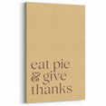 Thanksgiving Fall Wall Art - Autumn Canvas Art with Festive Quote