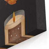Cozy Fall Vibes Wall Art - Autumn Canvas Art for Warm Seasonal Decor