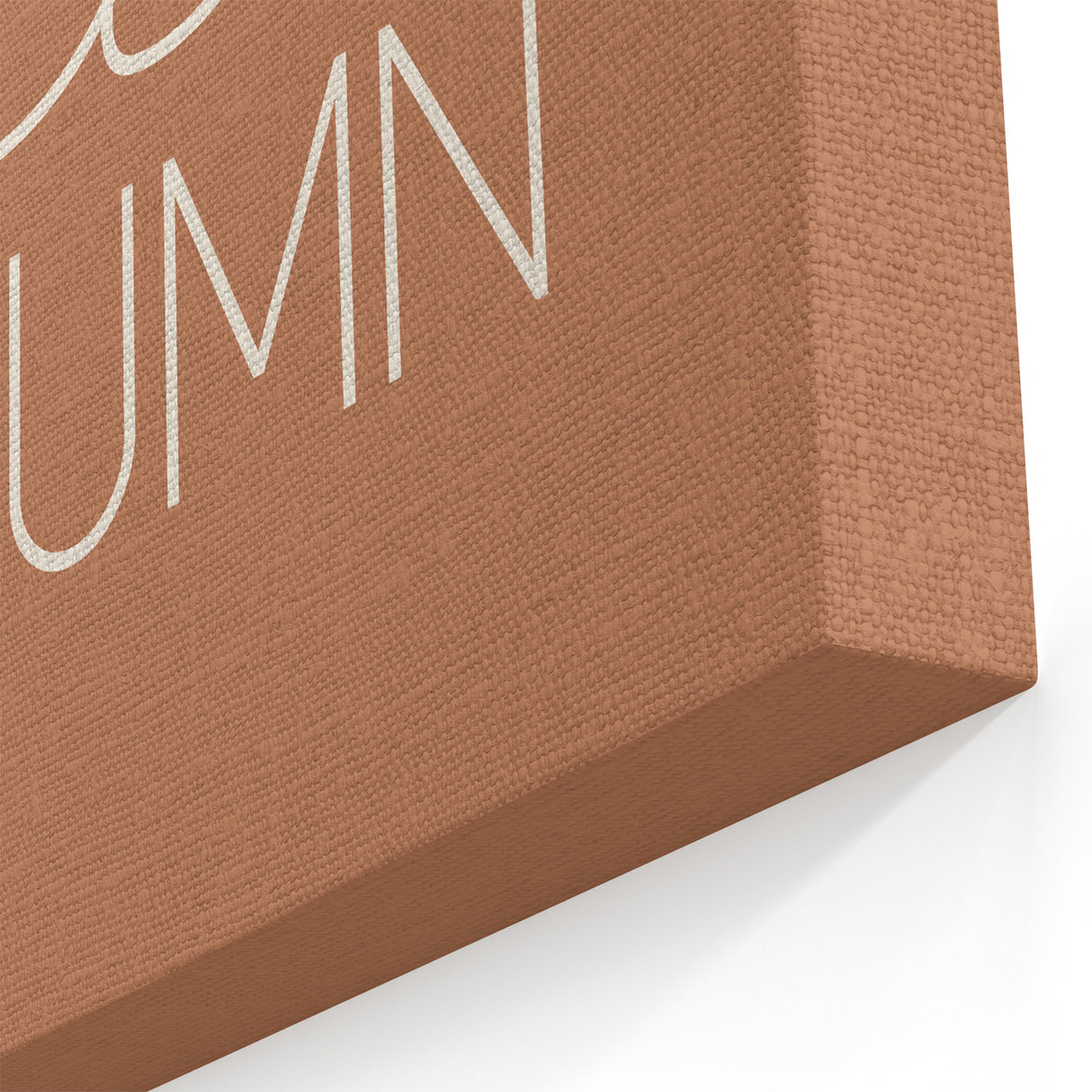 Minimalist Hello Autumn Wall Art - Fall Canvas Art for Cozy Decor