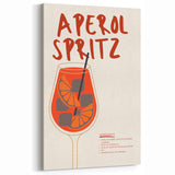 Aperol Spritz Cocktail Print - Modern Bar & Kitchen Wall Art