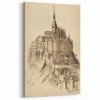 Architectural Wall Art: Mont Saint-Michel Illustration Print