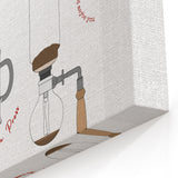 Minimalist Coffee Brewing Guide - Kitchen & Café Wall Art