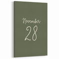 November 28 Wall Art - Minimalist Fall Canvas Art for Seasonal Decor