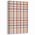Rustic Plaid Fall Wall Art - Autumn Canvas Art for Cozy Decor