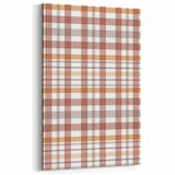 Rustic Plaid Fall Wall Art - Autumn Canvas Art for Cozy Decor