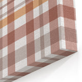 Rustic Plaid Fall Wall Art - Autumn Canvas Art for Cozy Decor