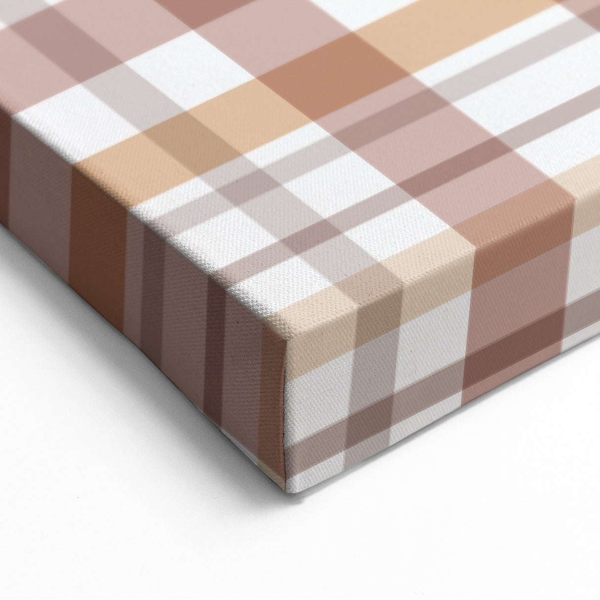 Rustic Plaid Fall Wall Art - Autumn Canvas Art for Cozy Decor