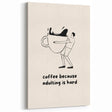 Funny Coffee Art Print - Kitchen & Café Wall Decor