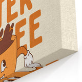 Retro Coffee Quote Wall Art - Kitchen & Café Decor