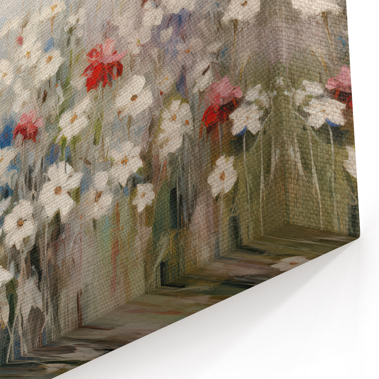 Patriotic Wildflowers & Flag - Patriotic Wall Art