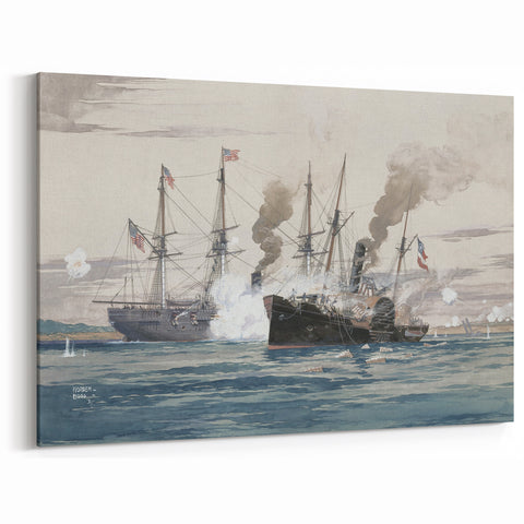 Historic Naval Battle - Independence Day Wall Art