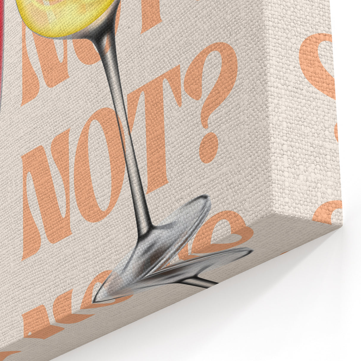 Wine Not? - Wine Wall Art for Bar, Kitchen, or Dining Area