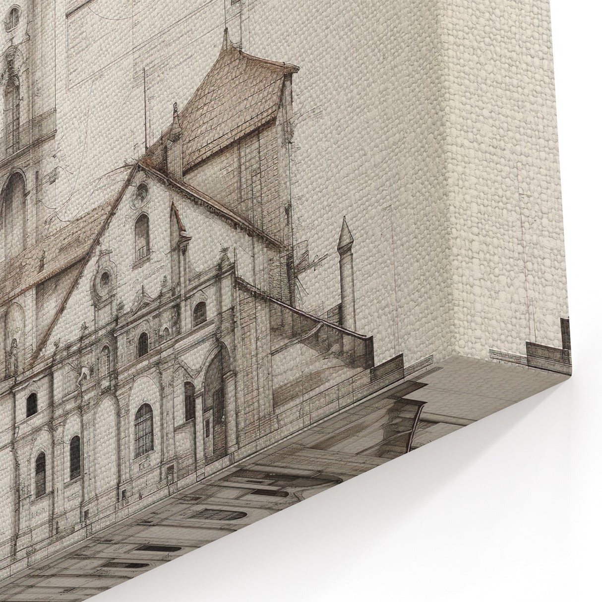 Historic Parisian Street Architecture Wall Art