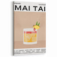 Mai Tai Cocktail - Bar Wall Art for Kitchen or Lounge