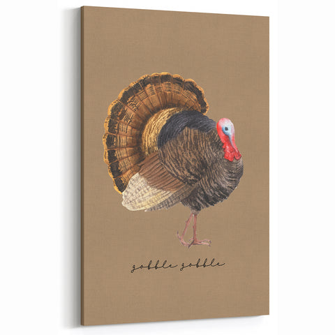Thanksgiving Turkey Fall Wall Art – Autumn Canvas Art & Decor