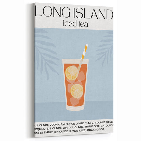 Long Island Iced Tea - Bar Wall Art for Kitchen or Lounge