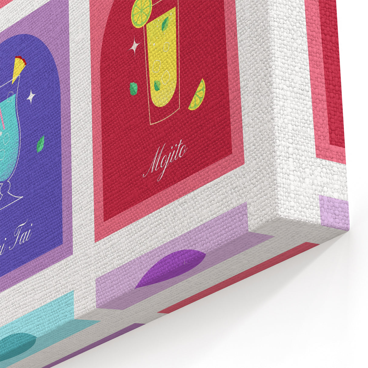Classic Cocktails - Colorful Bar Wall Art for Kitchen or Lounge