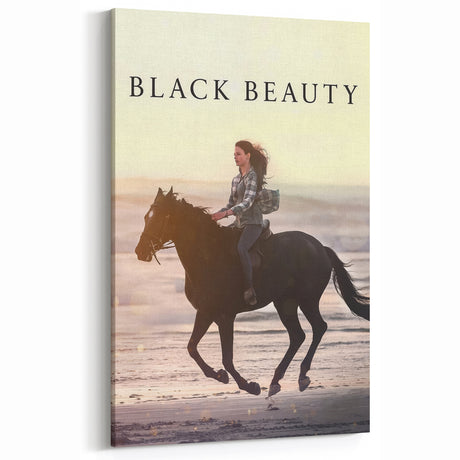 2020s Vintage Movie Poster - Black Beauty Retro Film Art