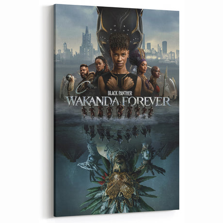 2020s Vintage Movie Poster - Wakanda Forever Retro Film Art