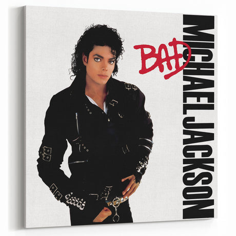 Michael Jackson Bad Retro Wall Art – Vintage Canvas Print