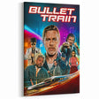 2020s Vintage Movie Poster - Bullet Train Retro Film Art