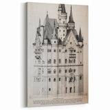 Neuschwanstein Castle Architectural Wall Art