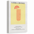 Vodka Orange Cocktail Print - Bar Wall Art for Kitchen & Home Bar