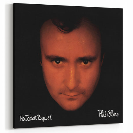 Phil Collins No Jacket Required Retro Wall Art – Vintage Canvas Print