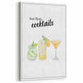 But First, Cocktails Print - Drinks Wall Art for Kitchen & Bar