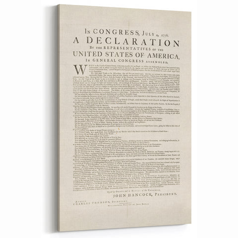 Historic Declaration - Patriotic Wall Art