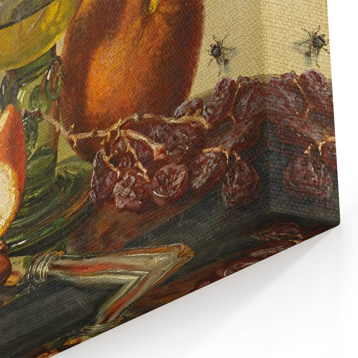 Still Life Wine & Fruits Print - Kitchen Wall Art for Classic Decor