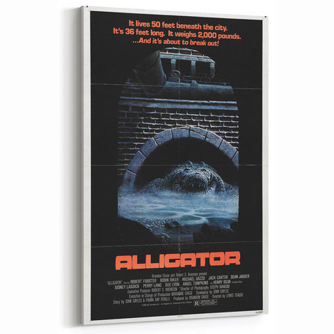 Retro Wall Art – Alligator 1980 Vintage Poster