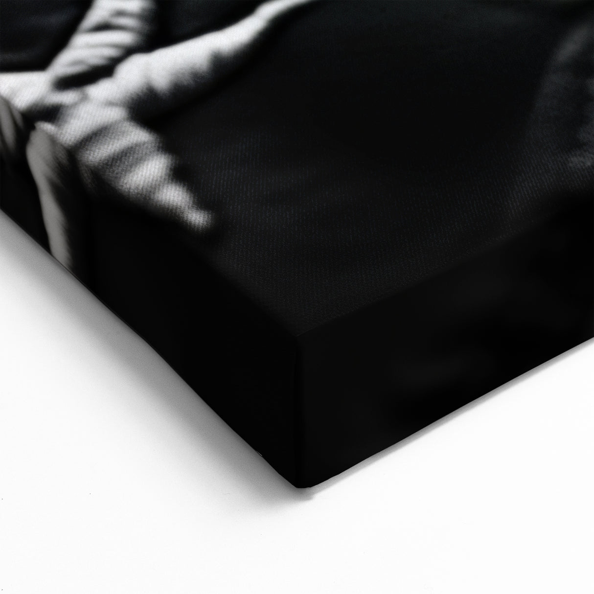 Black & White American Flag - Modern Monochrome Wall Art