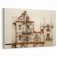 "Vintage Architectural Art - Classic Building Illustration Print"