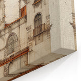 "Vintage Architectural Art - Classic Building Illustration Print"