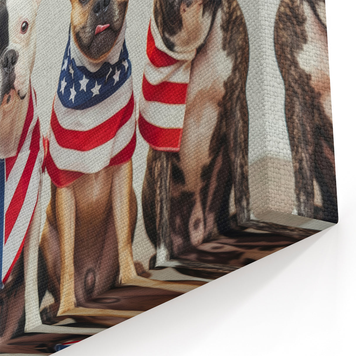 Patriotic Pups - Red, White, and Blue Wall Art