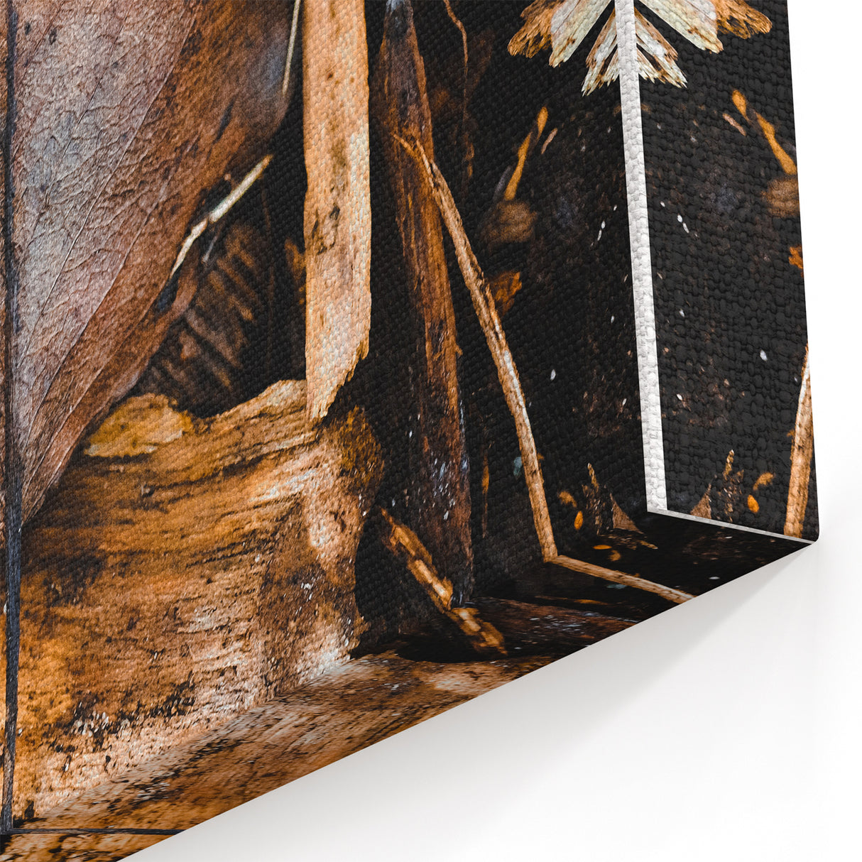 Rustic Autumn Leaf Fall Wall Art – Nature-Inspired Canvas Print