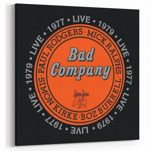 Bad Company Live 1977-1979 Poster – Retro Rock Wall Art