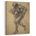 Classic Portrait Artwork – Vintage Futuristic Sketch Wall Art