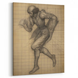 Classic Portrait Artwork – Vintage Futuristic Sketch Wall Art