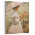 Antique Portrait Prints – Elegant Vintage Lady with Parasol Art