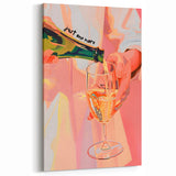 Pouring Champagne - Stylish Beverage Wall Art