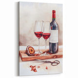 Red Wine & Elegance - Sophisticated Wine Wall Art