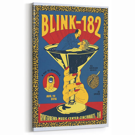 Vintage Blink-182 Poster Art - Retro Music Wall Decor