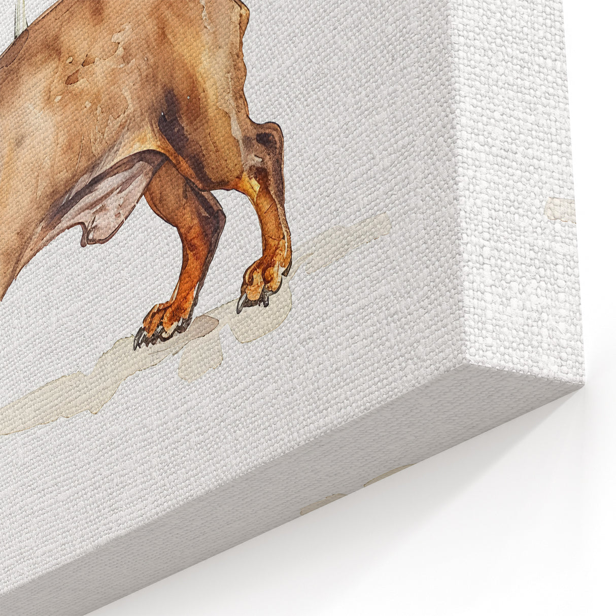Dachshund & Wine Glasses - Playful Beverage Wall Art