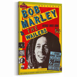 Vintage Bob Marley & The Wailers Concert Poster - Retro Music Art