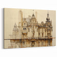 Vintage Architectural Art – Historic Building Illustration Print