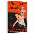Vintage Bon Jovi 1987 Madison Square Garden Poster - Retro Music Art