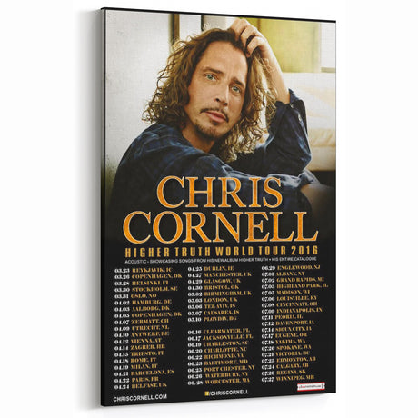 Chris Cornell Higher Truth World Tour 2016 Poster | Vintage Music Art